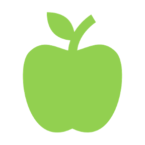 Green apple clipart